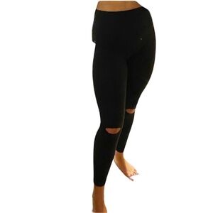 Black Beyond‎ Yoga Knee Hole Leggings